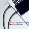 Swissten Textile Universal Quick Charge 3.1 USB-C to USB-C Data and Charging Cable 1.2m