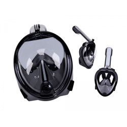 RoGer Full Dry Snorkeling Mask L / XL Black