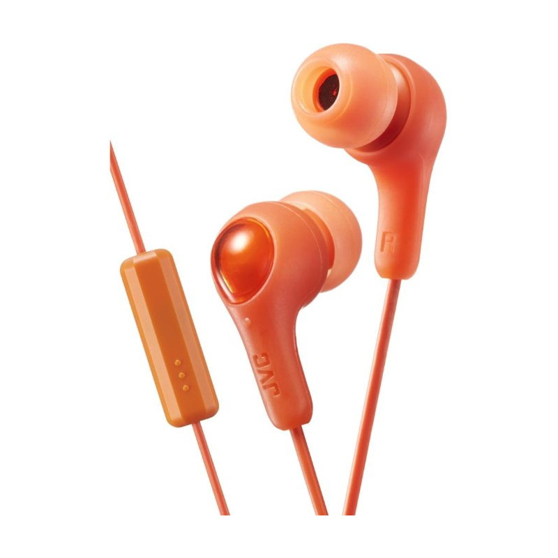 JVC HA-FX7M-D-E Gymy Plus headphones with remote & microphone Orange