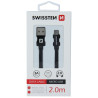 Swissten Textile Quick Charge Universal Micro USB Data and Charging Cable 2m
