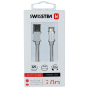 Swissten Textile Quick Charge Universal Micro USB Data and Charging Cable 2m
