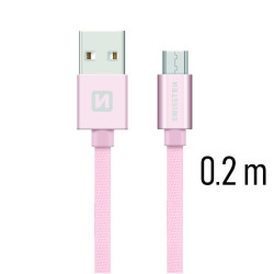 SWISSTEN SW-QU-MICR-USB-0.2-RG