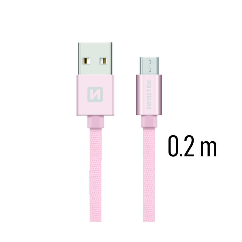 SWISSTEN SW-QU-MICR-USB-0.2-RG