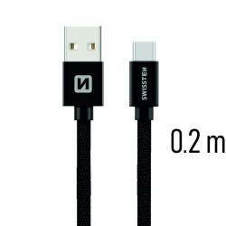 SWISSTEN SW-QU-TYPC-3.1-0.2M-BK