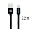 SWISSTEN SW-QU-TYPC-3.1-0.2M-BK
