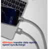 Swissten Textile Universal Quick Charge 3.1 USB-C Data and Charging Cable 1.2m