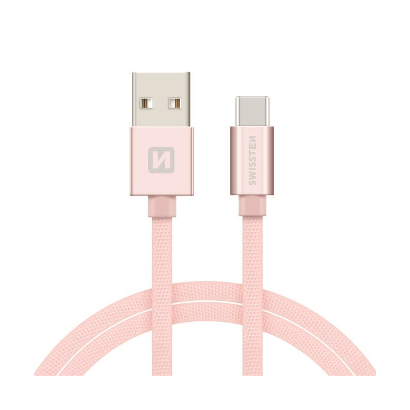 Swissten Textile Universal Quick Charge 3.1 USB-C Data and Charging Cable 1.2m