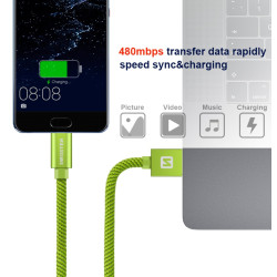 Swissten Textile Universal Quick Charge 3.1 USB-C Data and Charging Cable 1.2m