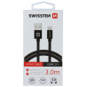 Swissten Textile Universal Quick Charge 3.1 USB-C Data and Charging Cable 3m