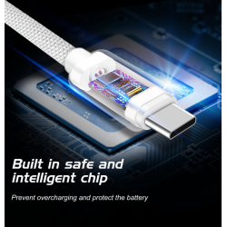 Swissten Textile Fast Charge 3A Lightning Data and Charging Cable 3m