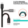 Swissten Textile Quick Charge Universal Micro USB Data and Charging Cable 1.2m