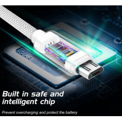 Swissten Textile Quick Charge Universal Micro USB Data and Charging Cable 1.2m