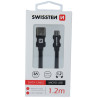 Swissten Textile Quick Charge Universal Micro USB Data and Charging Cable 1.2m