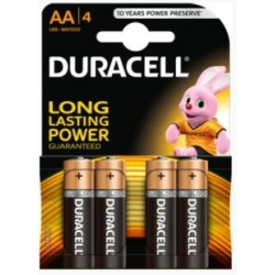 Duracell AA MN1500 Alkaline LR6 1.5V Batteries 4pcs