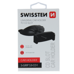 Swissten S-Grip S3-CD1 Universal Car CD / Radio Holder For Tablets / Phones / GPS