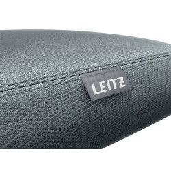 Leitz 65770095 saddle chair Padded seat Grey Foam Black Castor wheels Metal