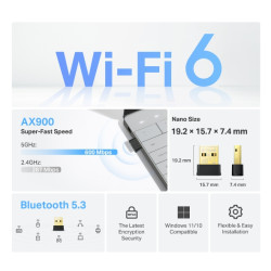 TP-Link Archer TX10UB Nano „Bluetooth“ 600 Mbit/ai