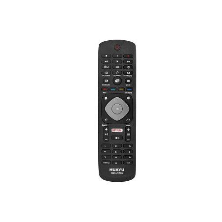 HQ LXP1285 TV remote control PHILIPS LCD NETFLIX 3D RM-L1285 Black