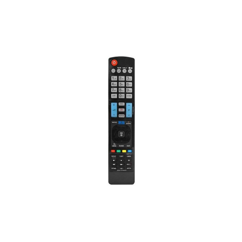 HQ LXP6502 TV remote control LG AKB73756502 Black