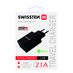 Swissten Premium Travel Charger 2 x USB 2.1А / 10.5W