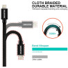 SWISSTEN SW-MFI-LIGH-3A-1.2M-GR