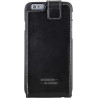 Bugatti Flip Case Vertical Opens Premium Leather Case Apple iPhone 6 / 6S Black
