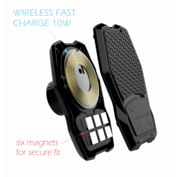 Swissten WM1-AV3 Air Vent Car Holder With Wireless Charging + Micro USB Cable 1.2m
