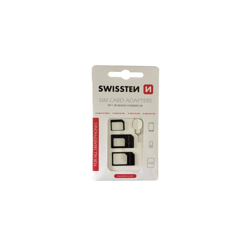 Swissten SIM Card Adapter Kit + Needle