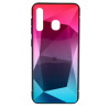 Mocco Stone Ombre Back Case Silicone Case With gradient Color For Apple iPhone X / XS Pink - Blue