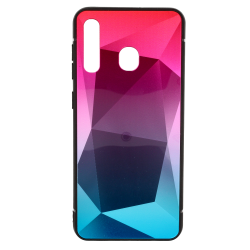 Mocco Stone Ombre Back Case Silicone Case With gradient Color For Apple iPhone 11 Pro Pink - Blue