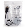 Gembird HDMI (19pin) to VGA (15pin) Adaptor + Audio cable Black