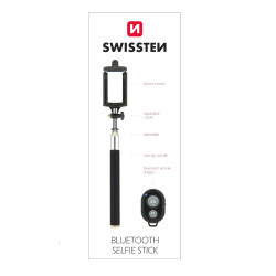 Swissten Bluetooth Selfie Stick For Mobile Phones and Cameras With Remote Control