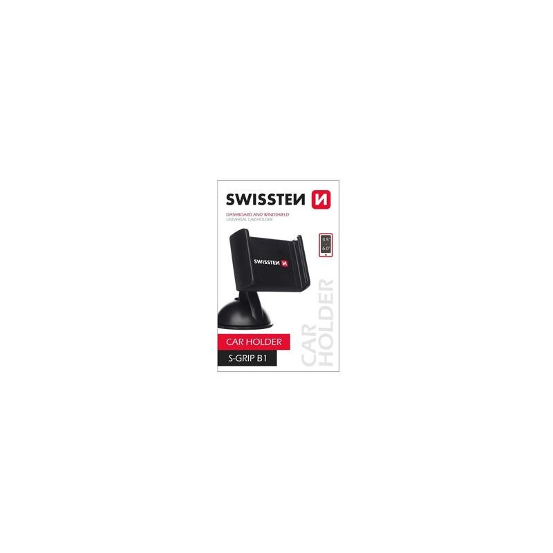 Swissten S-GRIP B1 Premium Universal Window Holder with 360 Rotation For Devices 3.5'- 6.0'