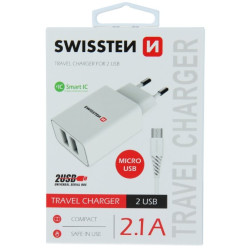 SWISSTEN SW-SET-2x2.1AWCM-WH