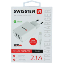 SWISSTEN SW-SET-2X2.1AWCLIH-WH