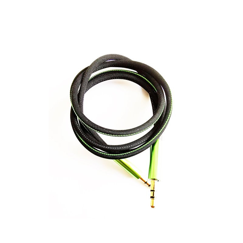 Mocco Textile Premium AUX Cable 3.5 mm -  3.5 mm 1m