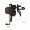 Swissten W2-AV5 Air Vent Car Holder With 15W  Wireless Charging + Micro USB Cable 1.2m