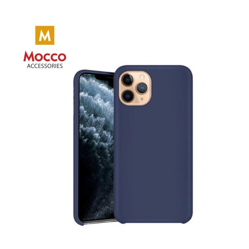 Mocco Ultra Slim Soft Matte 0.3 mm Silicone Case for Apple iPhone XS MAX Blue