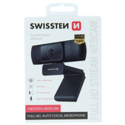 Swissten Full HD Web Camera with Microphone / Auto Focus USB