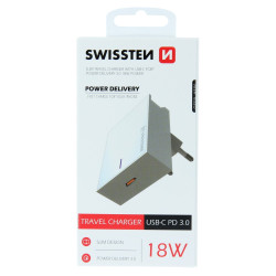 Swissten Premium 18W Travel Charger USB-C PD
