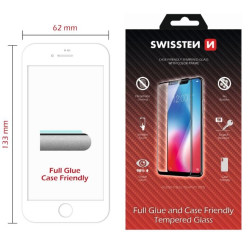 Swissten Full Face Tempered Glass Apple iPhone 7 / 8 White