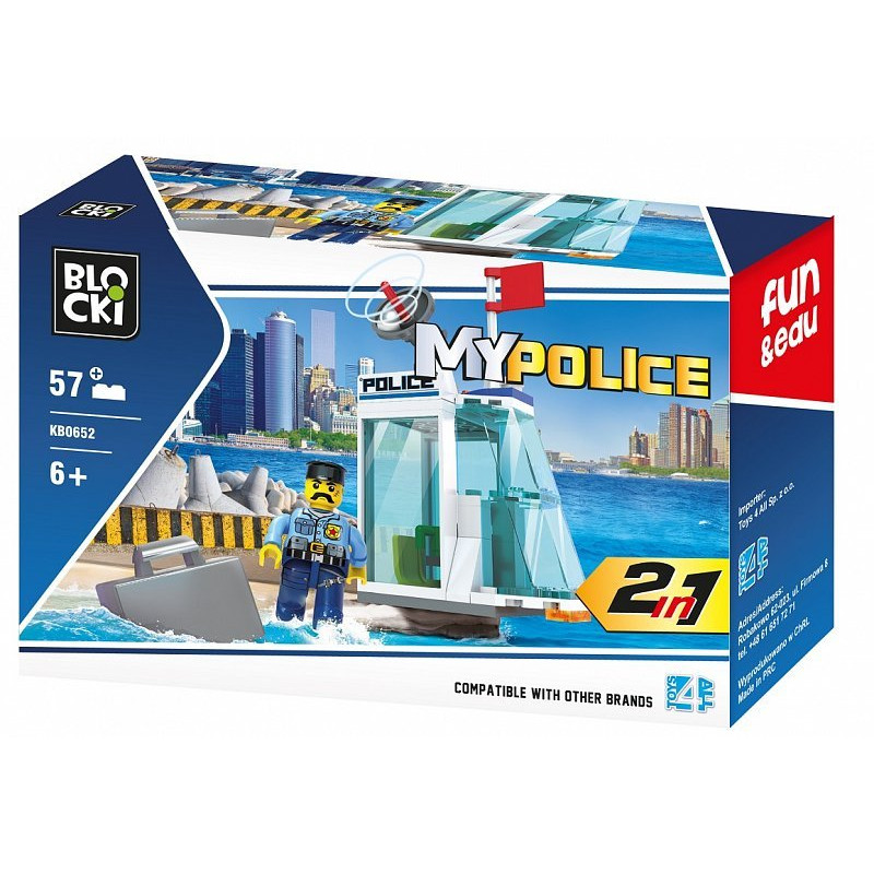 Blocki MyPolice Police station / KB0652 / Constructor with 57 parts / Age 6+