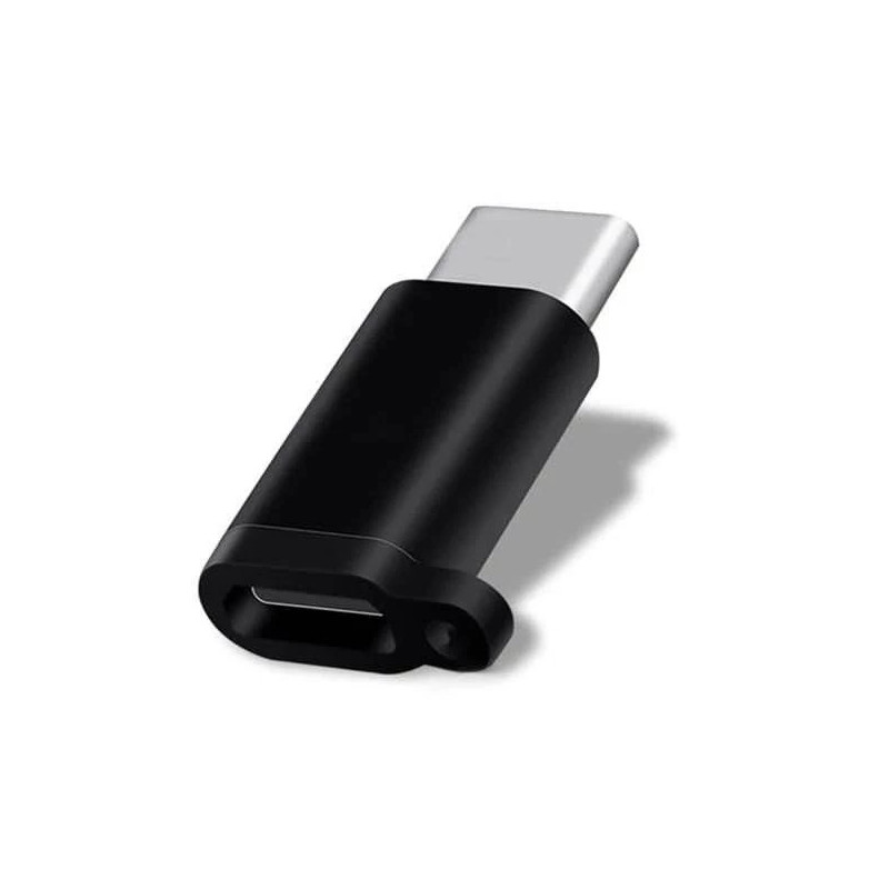 Mocco Universal Adapter Micro USB to USB Type-C Connection Black (OEM)