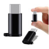 Mocco Universal Adapter Micro USB to USB Type-C Connection Black (OEM)