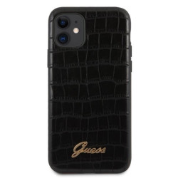 Guess  GUHCN61PCUMLCRBK Croco Cover for Apple iPhone 11 Black