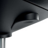 Leitz 65780095 saddle chair Padded seat Black Foam Castor wheels Metal