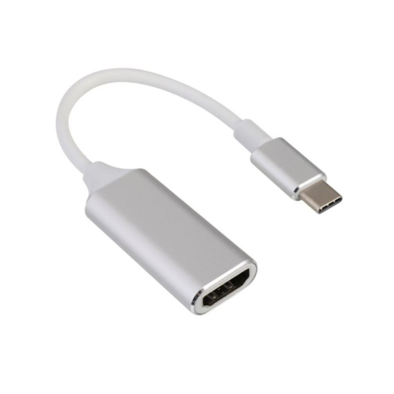 RoGer Multimedia Adapter USB-C to HDMI (4K @ 30Hz, 1080P @ 60Hz) Silver