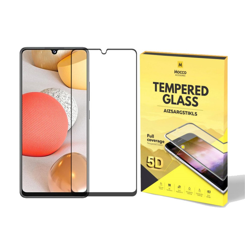 Mocco Full Glue 5D Signature Edition Tempered Glass Full Coverage with Frame Samsung Galaxy A42 5G Black