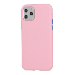 Mocco Soft Cream Silicone Back Case for Apple iPhone 12 Mini Light Pink