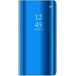 Mocco Clear View Cover Case For Samsung Galaxy A42 5G Blue